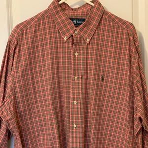 Polo Long Sleeve Checkered Dress Shirt